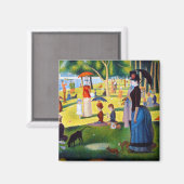 Seurat: Ein Sonntag in La Grande Jatte Magnet (Vorderseite/Rückseite)