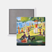 Seurat: Ein Sonntag in La Grande Jatte Magnet (Vorderseite/Rückseite)