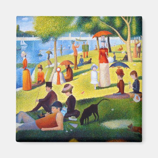Seurat: Ein Sonntag in La Grande Jatte Magnet (Vorne)