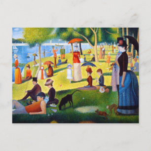 Seurat: Ein Sonntag in La Grande Jatte Postkarte