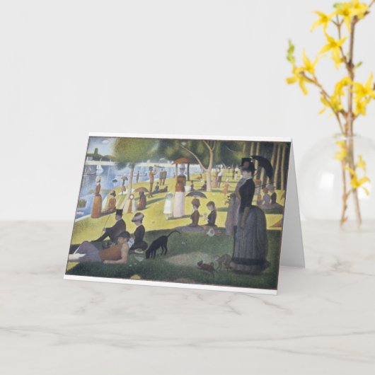 Seurat Karte (Gelbe Blume)