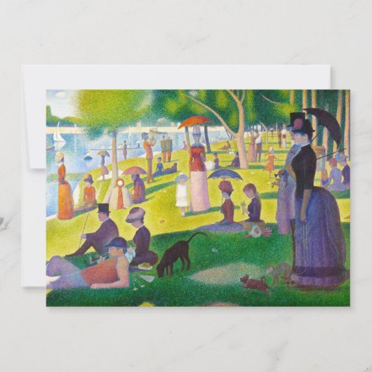 Seurat La Grande Jatte Einladungen (Vorderseite)