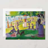 Seurat La Grande Jatte Einladungen (Vorne/Hinten)