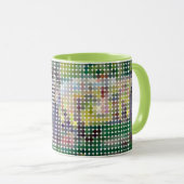 Seurat "La Grande Jatte" Pixel dot Tasse (VorderseiteRechts)