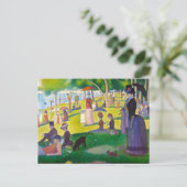 Seurat La Grande Jatte Postcard Postkarte (Stehend Vorderseite)