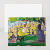 Seurat La Grande Jatte Postcard Postkarte (Vorne/Hinten)