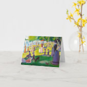 Seurat La große Jatte Anmerkungs-Karte Karte (Gelbe Blume)
