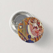 Seurat Le Chahut Button (Vorne & Hinten)