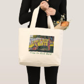 Seurat Parodie-Tasche Jumbo Stoffbeutel (Vorderseite (Produkt))