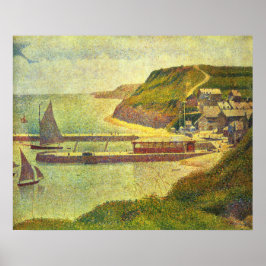 Seurat Port-en-Bessin Harbor Poster