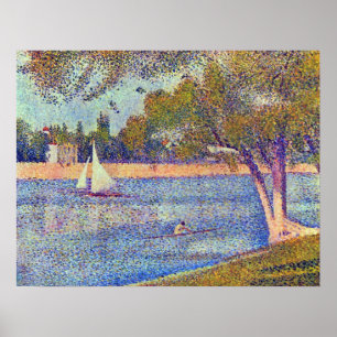 Seurat - Seine im Grand Jatte, Frühjahr Poster
