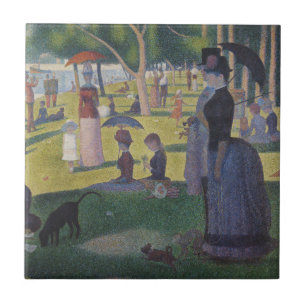 Seurat Sonntag La Grande Jatte Bildende Kunst Fliese