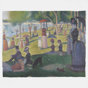 Seurat Sonntag La Grande Jatte Kunstwerk Fleecedecke