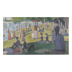 Seurat Sonntag La Grande Jatte Kunstwerk Namenschild