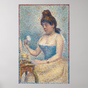 Seurat Woman Powdering sich selbst Poster