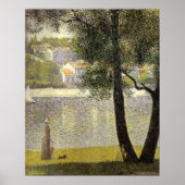 Seurat's "La Seine a Courbevoie" Poster (Vorne)