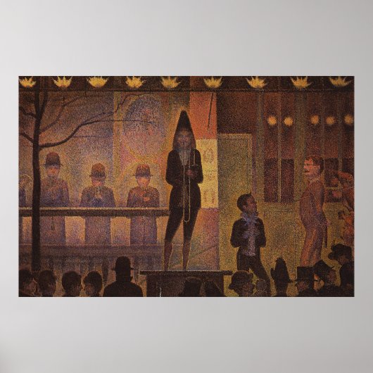 Seurat's The Circus Sideshow (Parade de Cirque) Poster (Vorne)