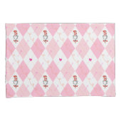 Seuss Valentine| Rosa Raute Katze in H Kissenbezug (Vorderseite-Rechts)