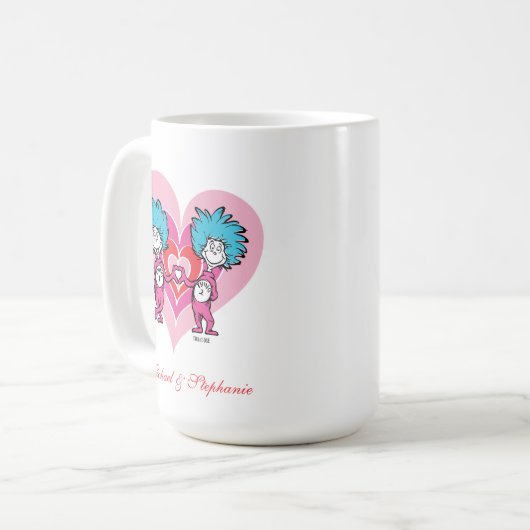 Seuss Valentine| Sache 1 Sache 2 Kaffeetasse (Vorderseite Links)