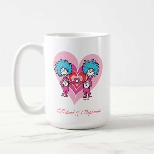 Seuss Valentine| Sache 1 Sache 2 Kaffeetasse (Links)
