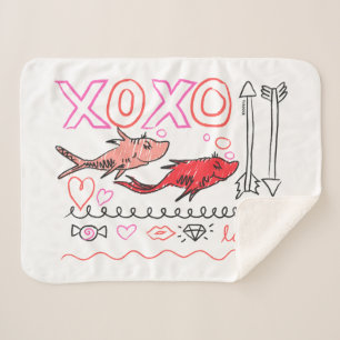 Seuss Valentine  XOXO Design Sherpadecke
