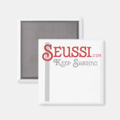 Seussi Sticker 2 Magnet (Vorderseite/Rückseite)