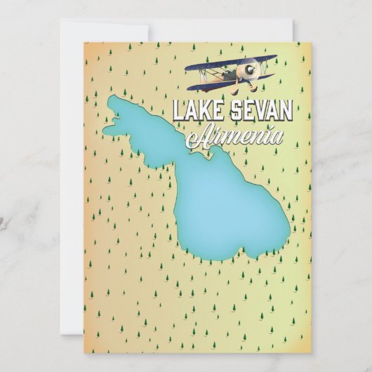 Sevan Armenien-Karte (Vorderseite)