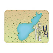 Sevan Armenien-Karte Magnet (Horizontal)