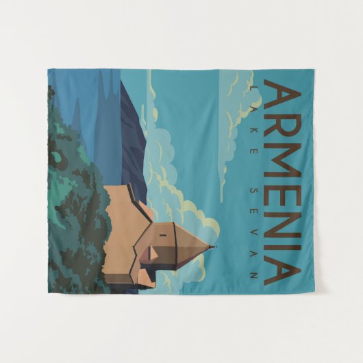 Sevan Armenien Wandteppich (Vorderseite (Horizontal))