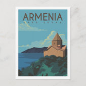 Sevansee Armenien Reiseort Illustration Postkarte (Vorderseite)