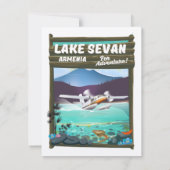 Sevansee Armenien Vintage Reiseposter (Rückseite)