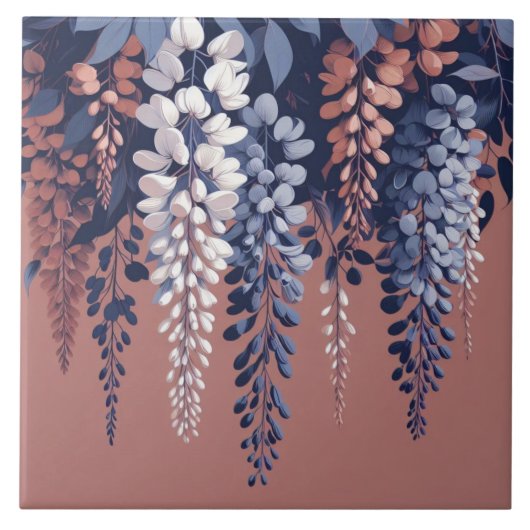 Seven and Rose Wisteria Fliese (Vorderseite)