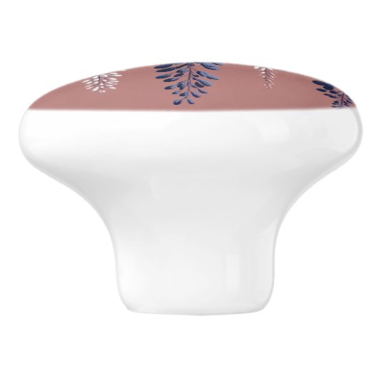 Seven and Rose Wisteria Keramikknauf (Seitenansicht)