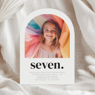 Seven Arch Foto Geburtstag Einladung