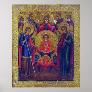 Seven Archangels Eastern Orthodox Christlich Poster