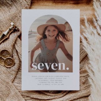 Seven Arted Foto Geburtstag Einladung