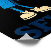 Seven Brainrot 67 Six Seven 6 7 Meme Custome  Poster (Ecke)