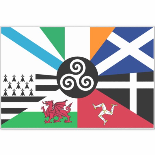 Seven Celtic Nations Aufkleber (Vorderseite)