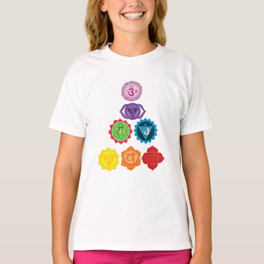 Seven Chakra Ruffle T - Shirt (Vorderseite)