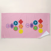 Seven Chakra, Yoga, Strandtuch (Vorderseite)
