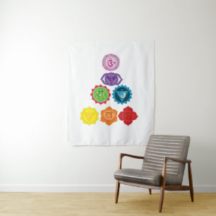 Seven chakra Yoga Wall Tapestes Wandteppich