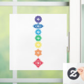 Seven Chakras 7 Fensteraufkleber (Zuhause)