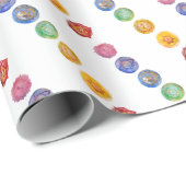 Seven chakras Aquarellkunst Geschenkpapier (Rolleneckpunkt)