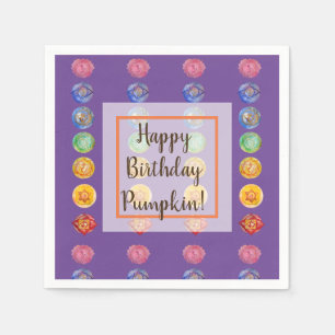 Seven chakras Aquarellkunst Serviette