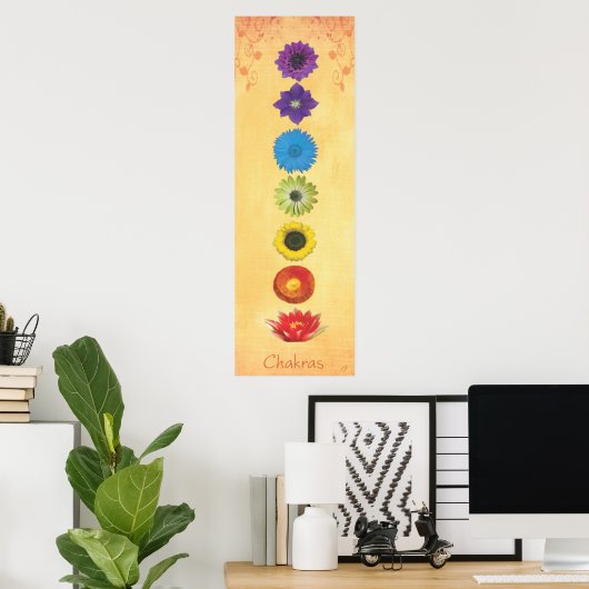 Seven Chakras Banner Poster (Heimbüro)