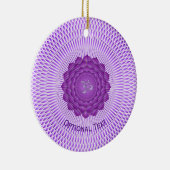 Seven Chakras Crown Chakra Yoga Keramik Ornament (Rechts)