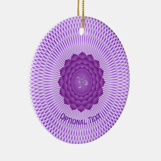 Seven Chakras Crown Chakra Yoga Keramik Ornament (Rechts)
