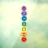 Seven Chakras Fensteraufkleber (Blatt 3)