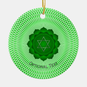 Seven Chakras Heart Chakra Yoga Design Keramik Ornament