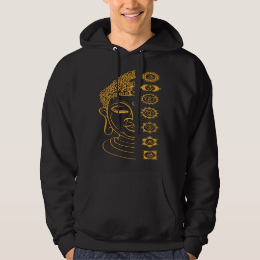Seven Chakras Holy Buddha Hoodie (Vorderseite)